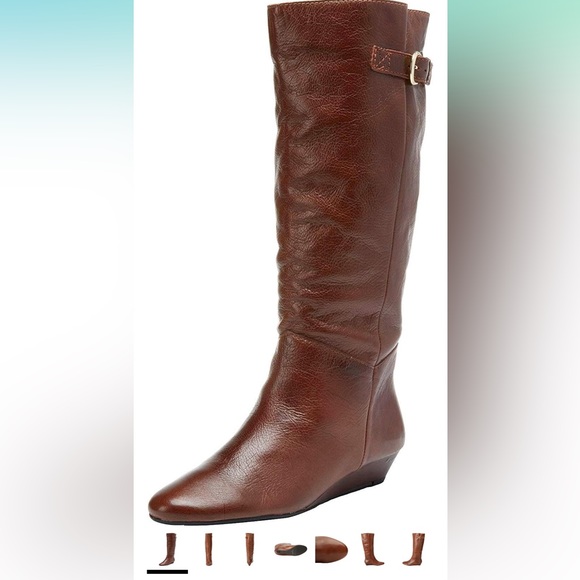 Steve Madden |  "Intyce" Cognac Leather Boots - Picture 10 of 13